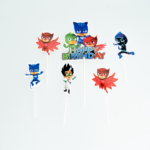 Topper Tort PJ Masks Happy Birthday – Set 7 Bucati