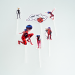 Topper Tort Miraculous Ladybug – Set 7 Bucati