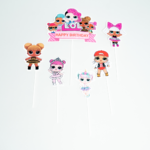 Topper Tort LOL Surprise Happy Birthday – Set 6 Bucati