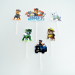 Topper Tort Patrula Catelusilor Happy Birthday – Set 6 Bucati