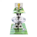 Suport pentru Briose si Cupcakes Fotbal, 3 Niveluri