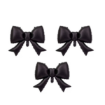 Set 3 Baloane Folie Fundita Neagra, 52.5 x 42.5 cm