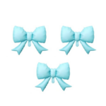 Set 3 Baloane Folie Fundita Albastru Deschis, 52.5 x 42.5 cm