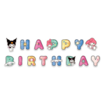 Banner decorativ Happy Birthday Kuromi