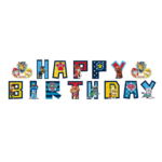 Banner decorativ Happy Birthday Patrula Catelusilor