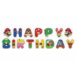Banner decorativ Happy Birthday Super Mario