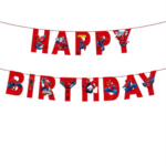 Banner decorativ Happy Birthday Spiderman