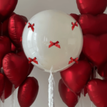 Fundite decorative rosii pentru tort si baloane – Set 10 buc - imagine 2