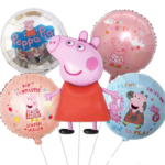 Set 5 Baloane Folie Peppa Pig