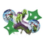 Set 5 Baloane Folie Hulk